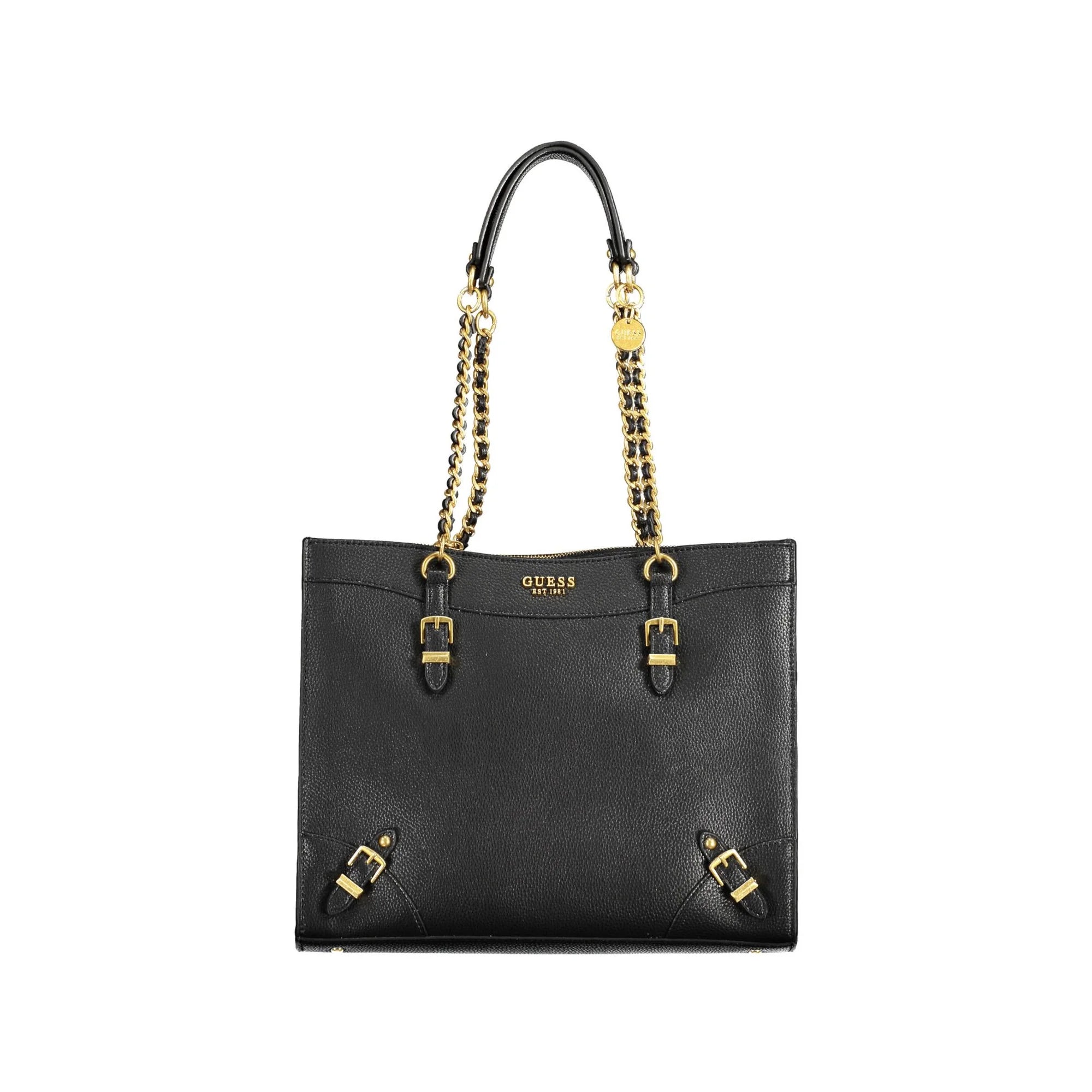 Guess Jeans Borsa a Spalla Donna Nera con Chiusura con Zip Borse Nero - foto prodotto