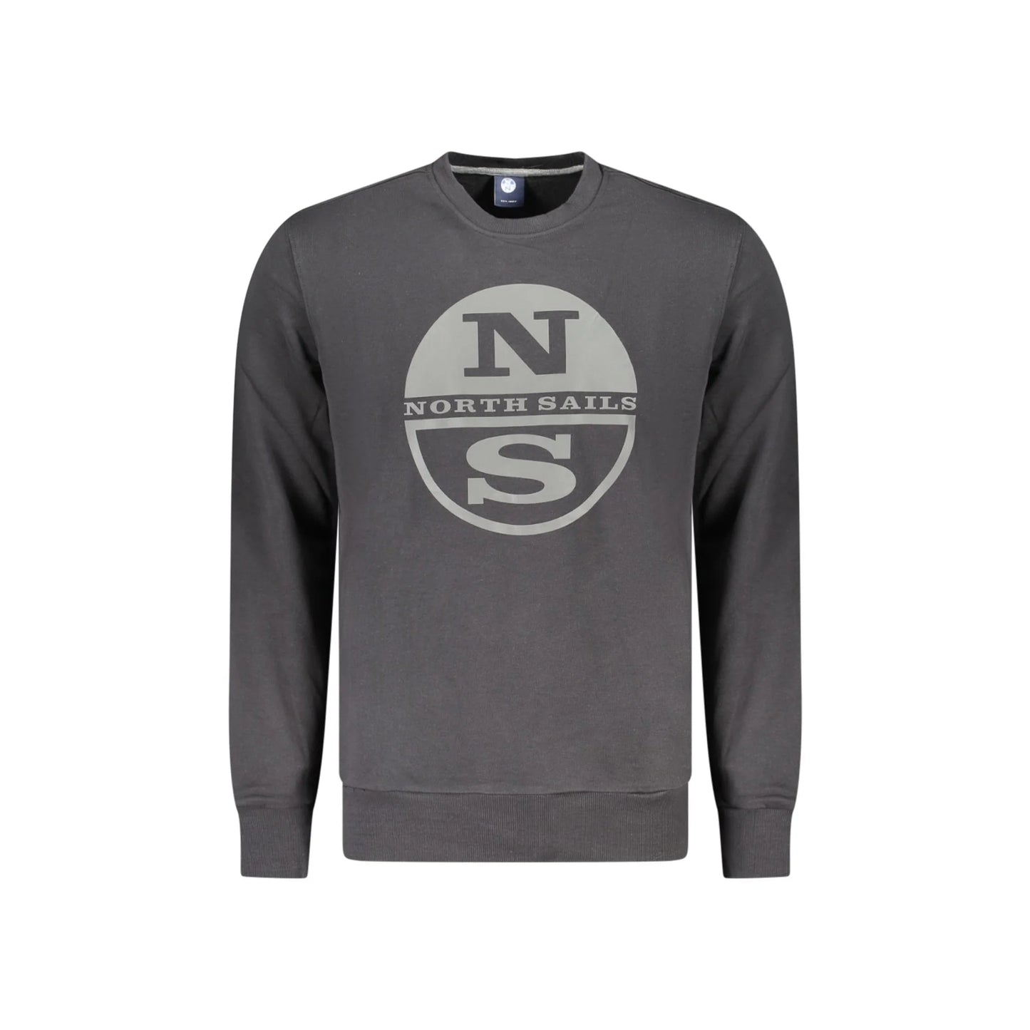 North Sails Felpa Uomo Nera Girocollo con Logo Felpe Nero - foto prodotto