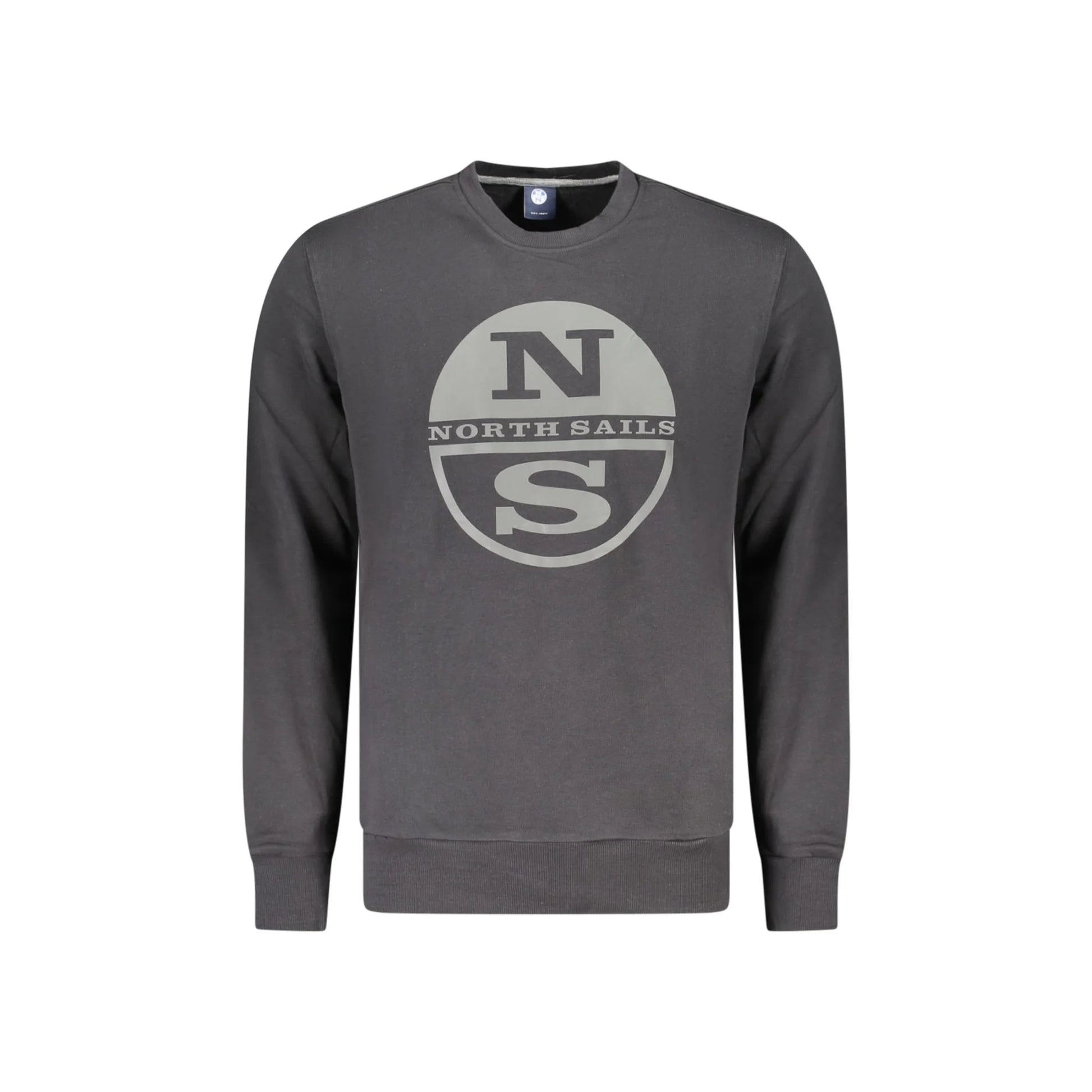 North Sails Felpa Uomo Nera Girocollo con Logo Felpe Nero - foto prodotto