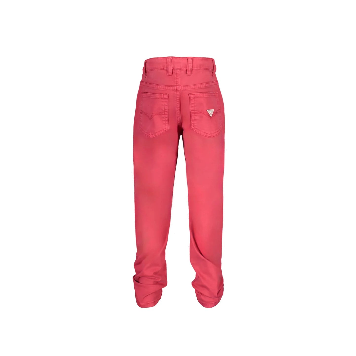 Guess Jeans Pantaloni Bambino Rosso Logo - vista 3