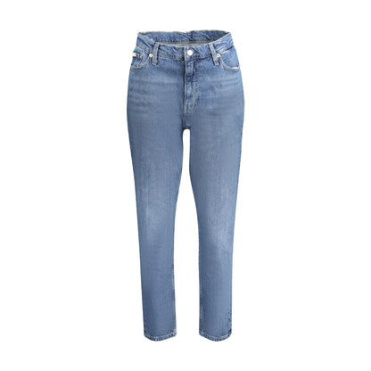 Calvin Klein Jeans Donna Blu Effetto Slavato Logo - foto prodotto