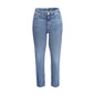 Calvin Klein Jeans Donna Blu Effetto Slavato Logo - foto prodotto