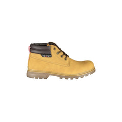 CARRERA Bottines Homme Jaunes avec Lacets et Détails Contrastés