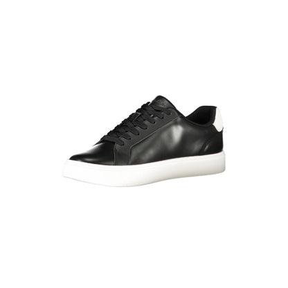 CALVIN KLEIN Sneakers Uomo Nere con Lacci e Dettagli Bianchi nero - vista 3