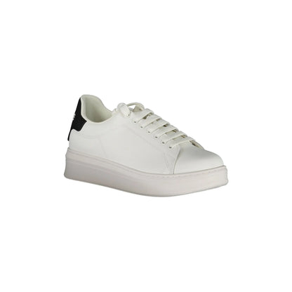 GAELLE PARIS Scarpe Sneakers Uomo Bianche con Dettagli a Contrasto bianco - vista 2