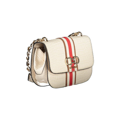 GUESS JEANS Borsa Donna a Tracolla Beige Nelka con Catena e Clip Borse - vista 3