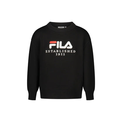 FILA FELPA SENZA ZIP BAMBINA NERO