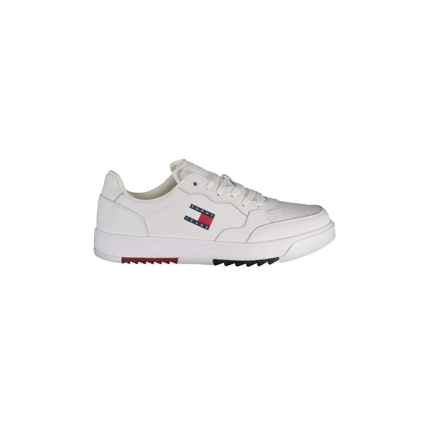 TOMMY HILFIGER Scarpe Sneakers Uomo Bianche con Logo Stampato Bianco - foto prodotto