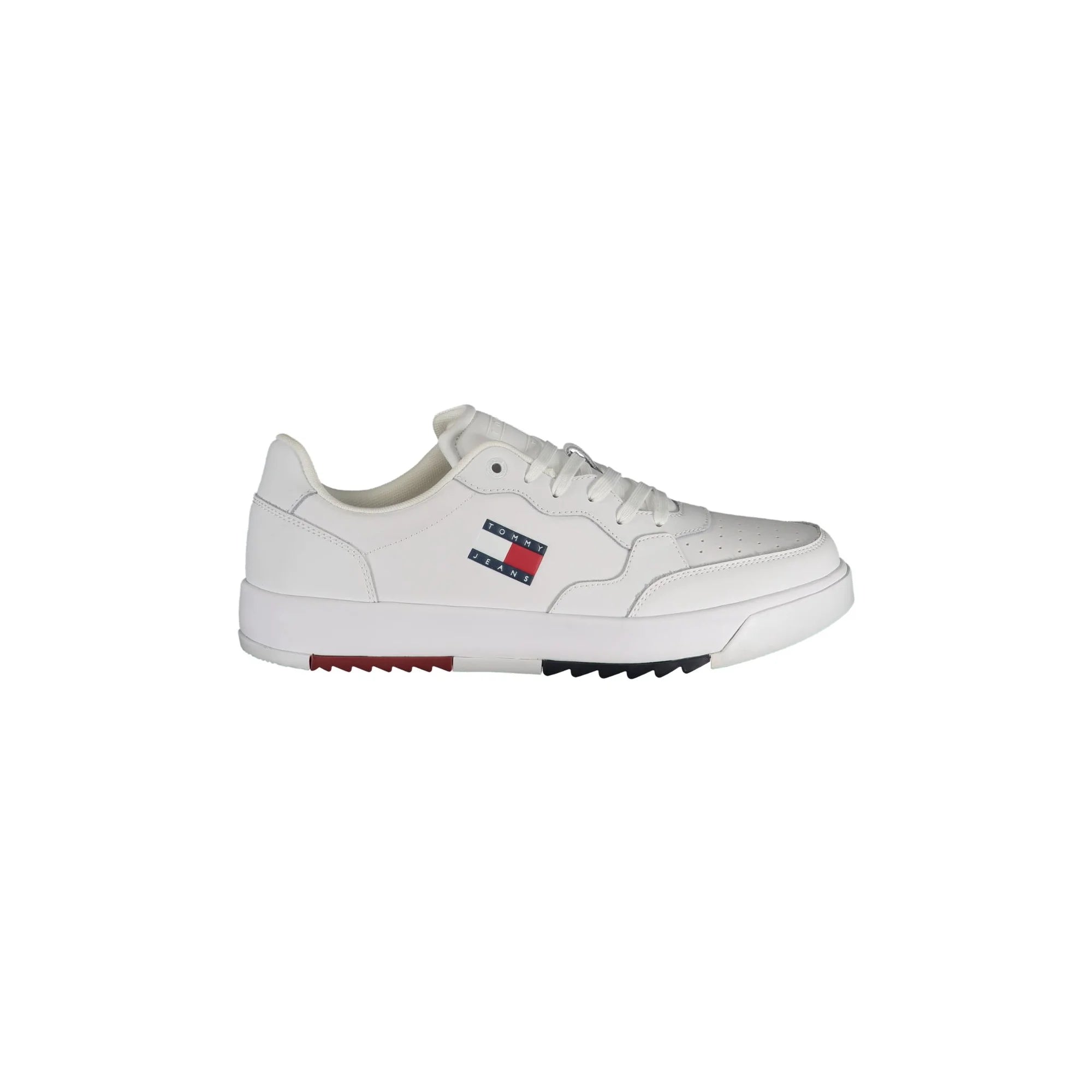 TOMMY HILFIGER Scarpe Sneakers Uomo Bianche con Logo Stampato Bianco - foto prodotto