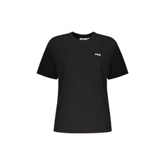 Fila T-shirt Krótki Rękaw Damska Czarna Z Nadrukiem Logo