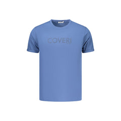 Coveri Moving T-Shirt Short Sleeves Man Blue Print