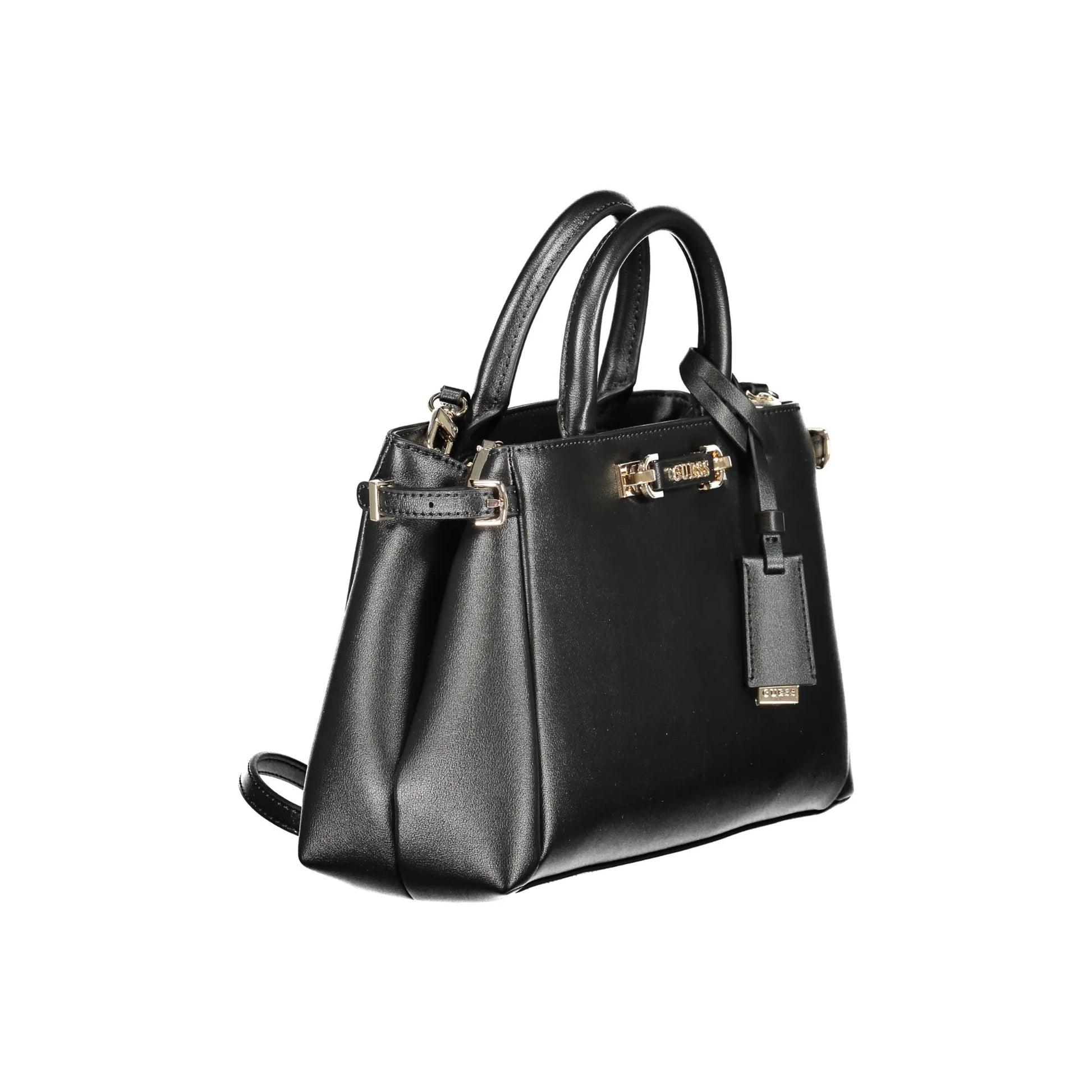 Guess Jeans Borsa a Tracolla Donna Nera Dettagli a Contrasto Borse nero - vista 3