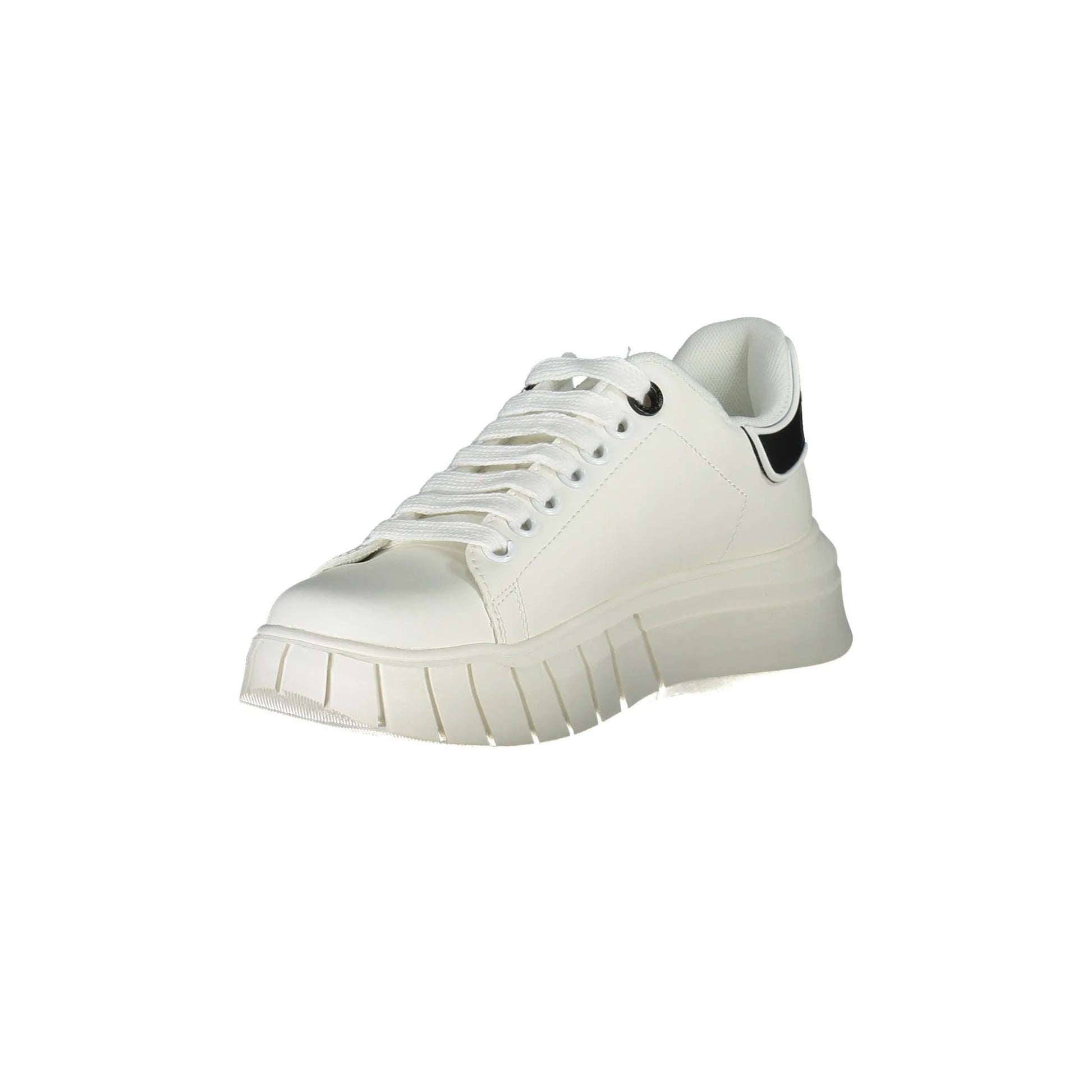 GAELLE PARIS Scarpe Sneakers Donna Bianca con Lacci e Logo bianco - vista 3