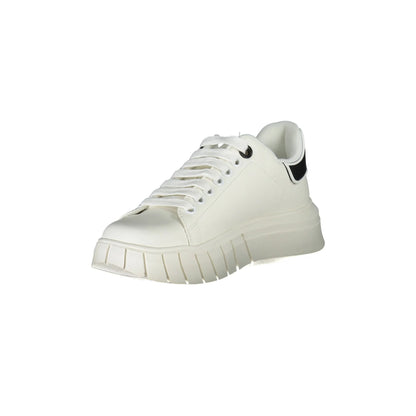 GAELLE PARIS Scarpe Sneakers Donna Bianca con Lacci e Logo bianco - vista 3