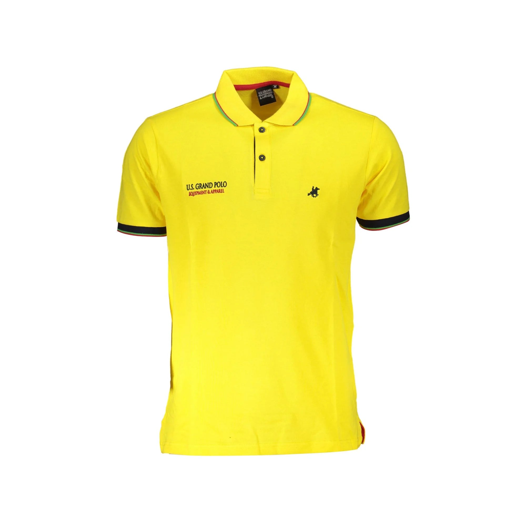 U.S. GRAND POLO MANICHE CORTE UOMO GIALLO