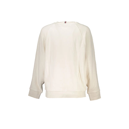 Tommy Hilfiger Felpa Maniche Lunghe Donna Beige Stampa Logo Felpe - vista 2