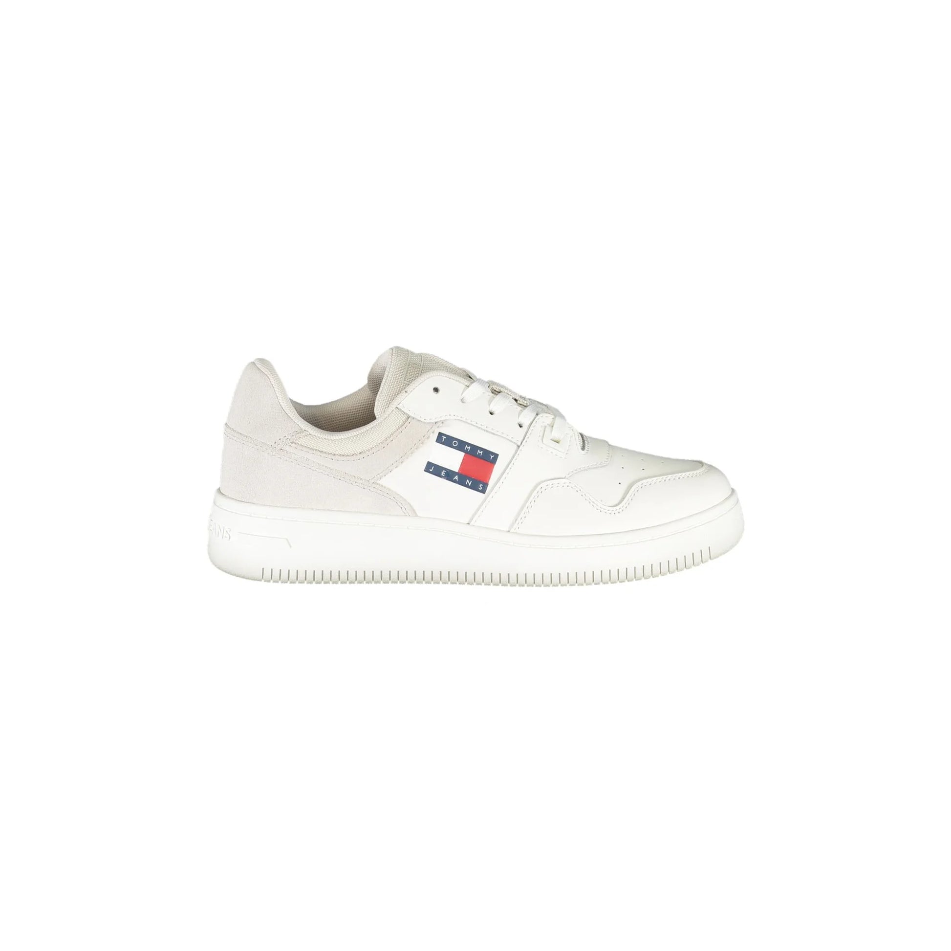 TOMMY HILFIGER Scarpe Sneakers Bianche da Donna con Dettagli a Contrasto Bianco - foto prodotto