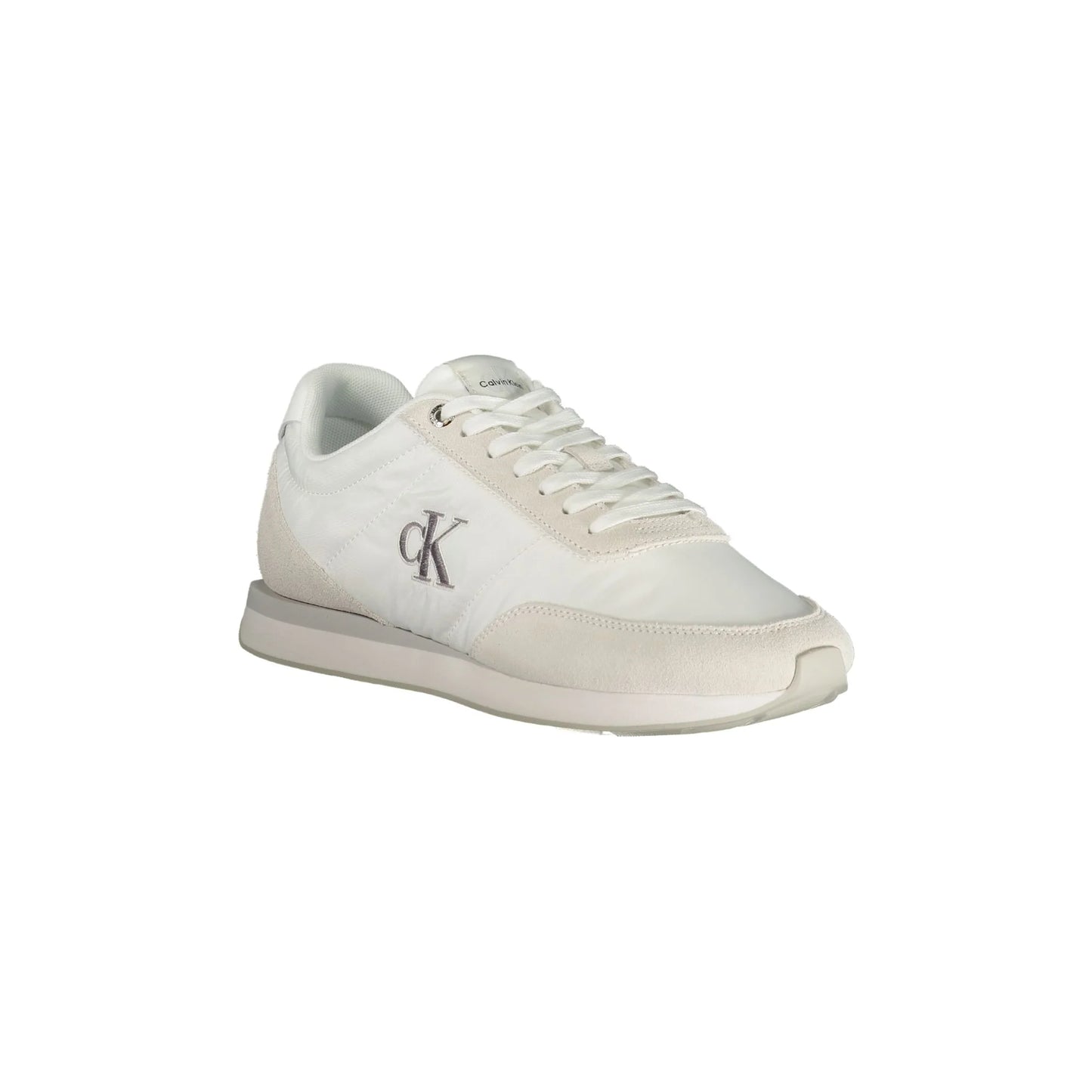 Calvin Klein Sneakers Uomo Bianche con Dettagli Grigi bianco - vista 2