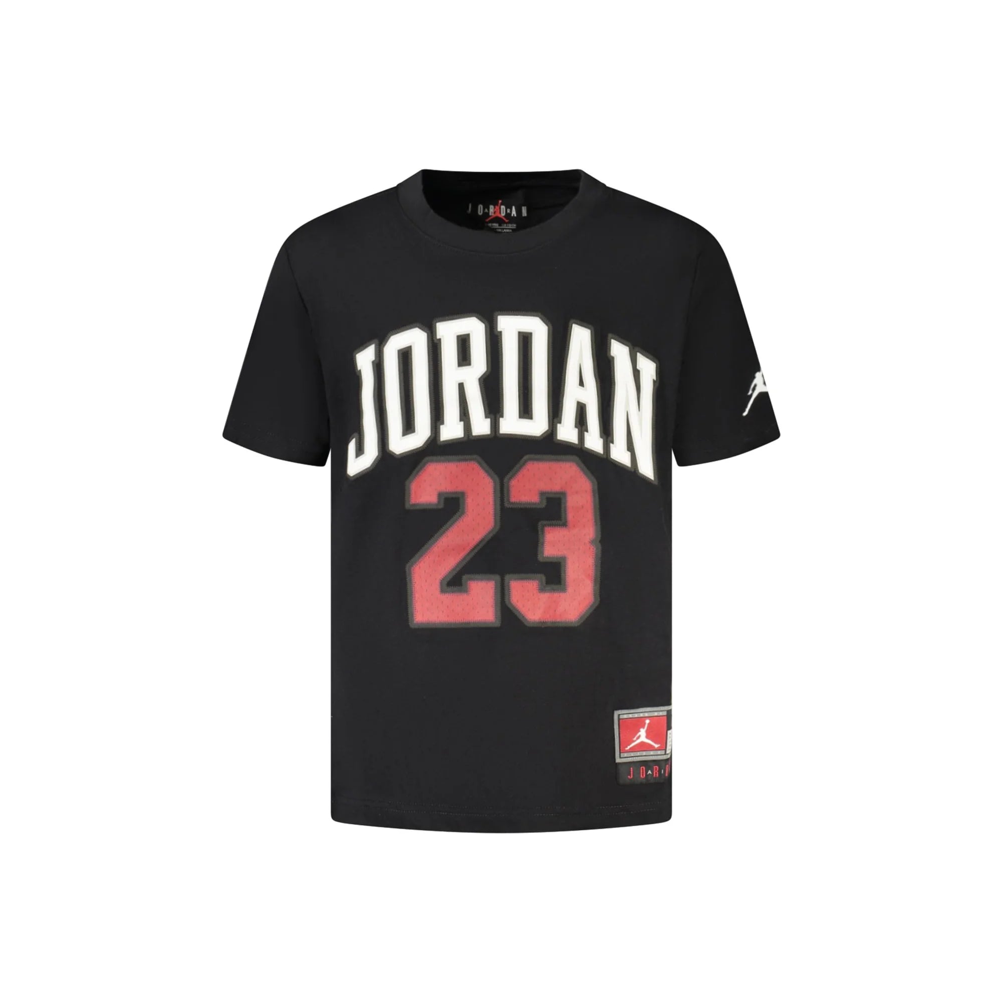 JORDAN T-SHIRT MANICHE CORTE BAMBINO NERO