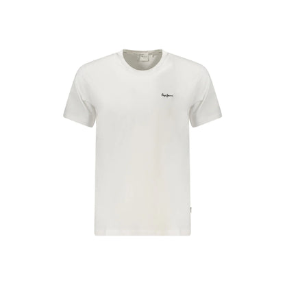Pepe Jeans T-Shirt Maniche Corte Uomo Bianca Ricamo Bianco - foto prodotto