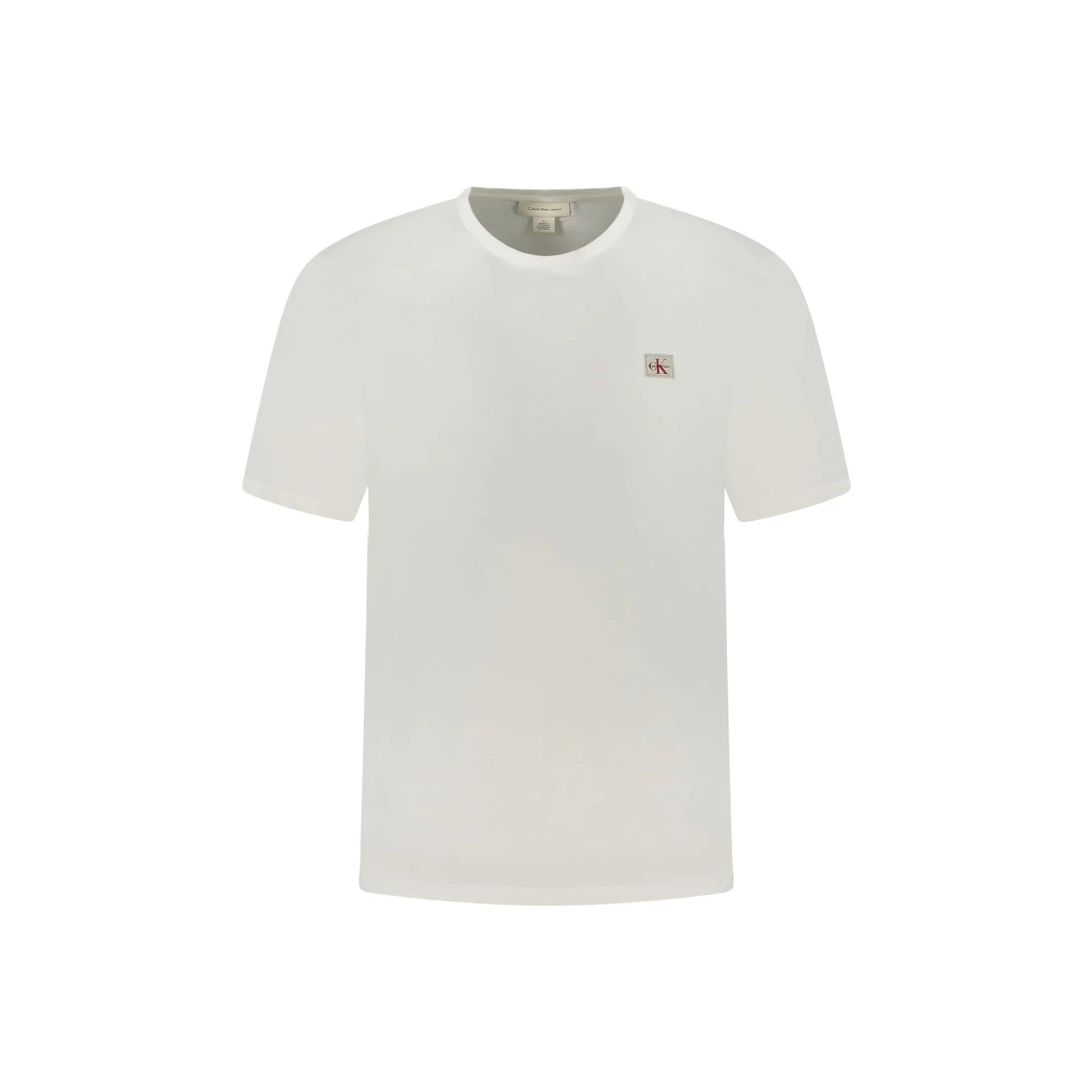 Calvin Klein T-Shirt Maniche Corte Uomo Bianca Logo Bianco - foto prodotto