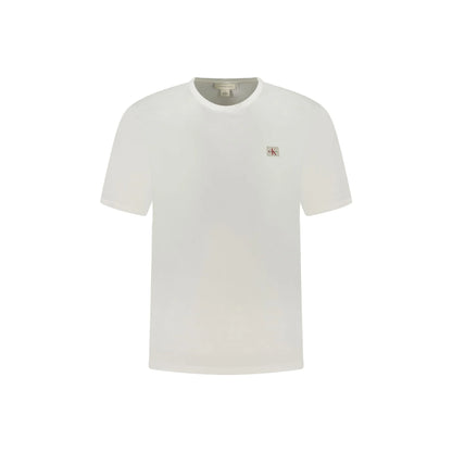 Calvin Klein T-Shirt Maniche Corte Uomo Bianca Logo Bianco - foto prodotto