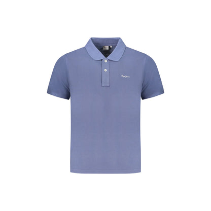 PEPE JEANS POLO MANICHE CORTE UOMO BLU