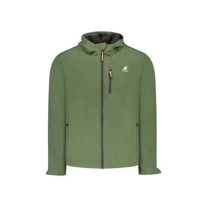 U.S. Grand Giubbotto Uomo Verde Soft Shell Cappuccio Tasche Logo Giubbotti e Giacche - foto prodotto