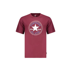 Converse T-Shirt Maniche Corte Uomo Rossa Stampa Logo