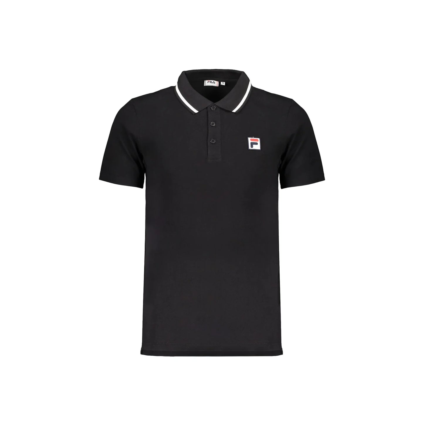 Fila Polo Maniche Corte Uomo Nera Logo Nero - foto prodotto