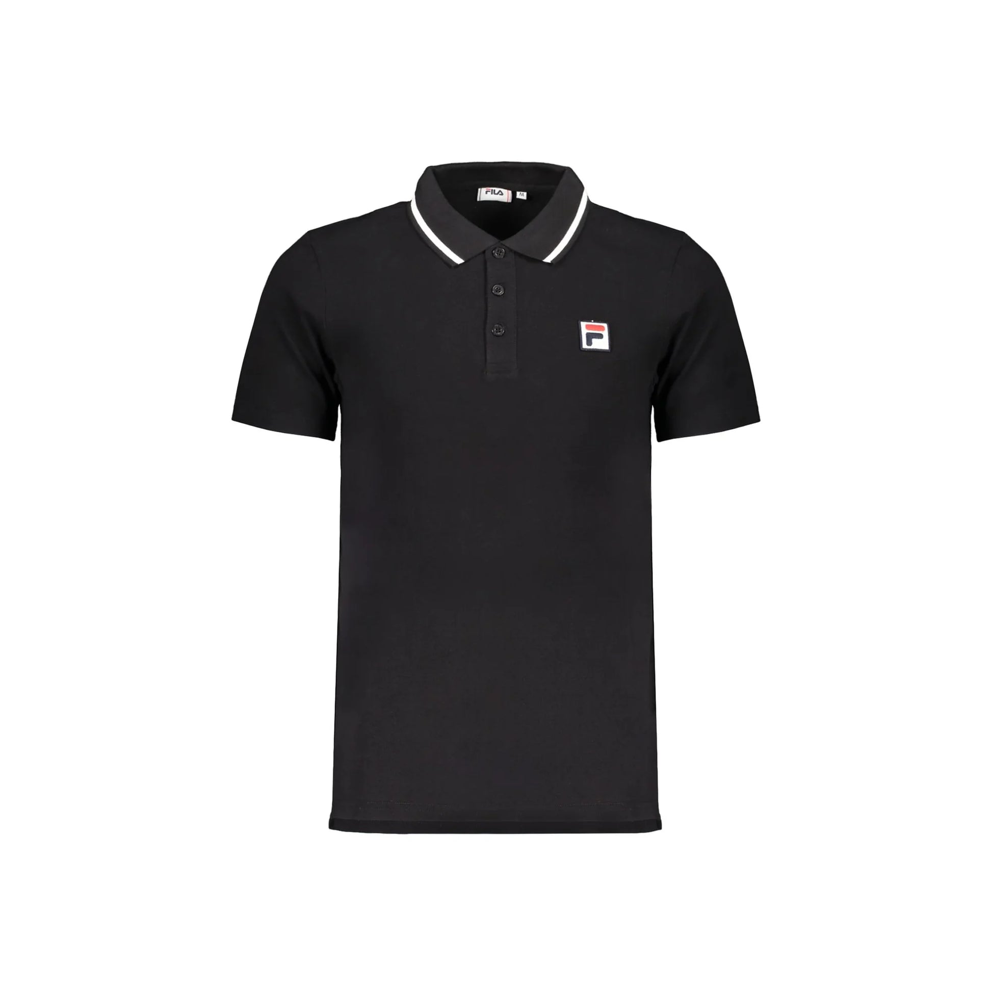 Fila Polo Maniche Corte Uomo Nera Logo Nero - foto prodotto