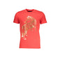 Cavalli Class T-Shirt Maniche Corte Uomo Rossa Stampa Rosso - foto prodotto