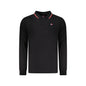 Norway 1963 Polo Uomo Nera Maniche Lunghe Cotone Ricamo Logo Nero - foto prodotto