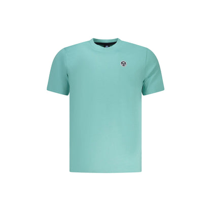 North Sails T-Shirt Uomo Azzurra Girocollo Cotone Logo Azzurro - foto prodotto