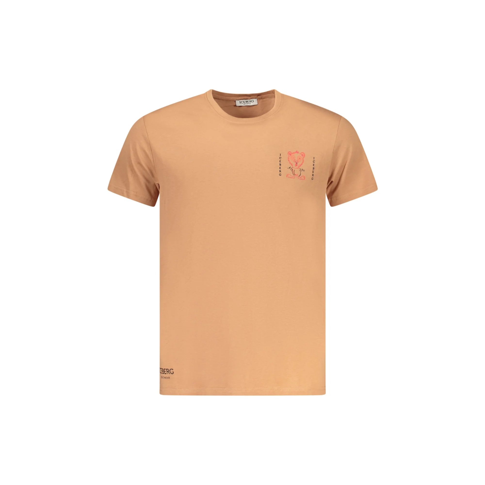 ICEBERG T-SHIRT MANICHE CORTE UOMO MARRONE