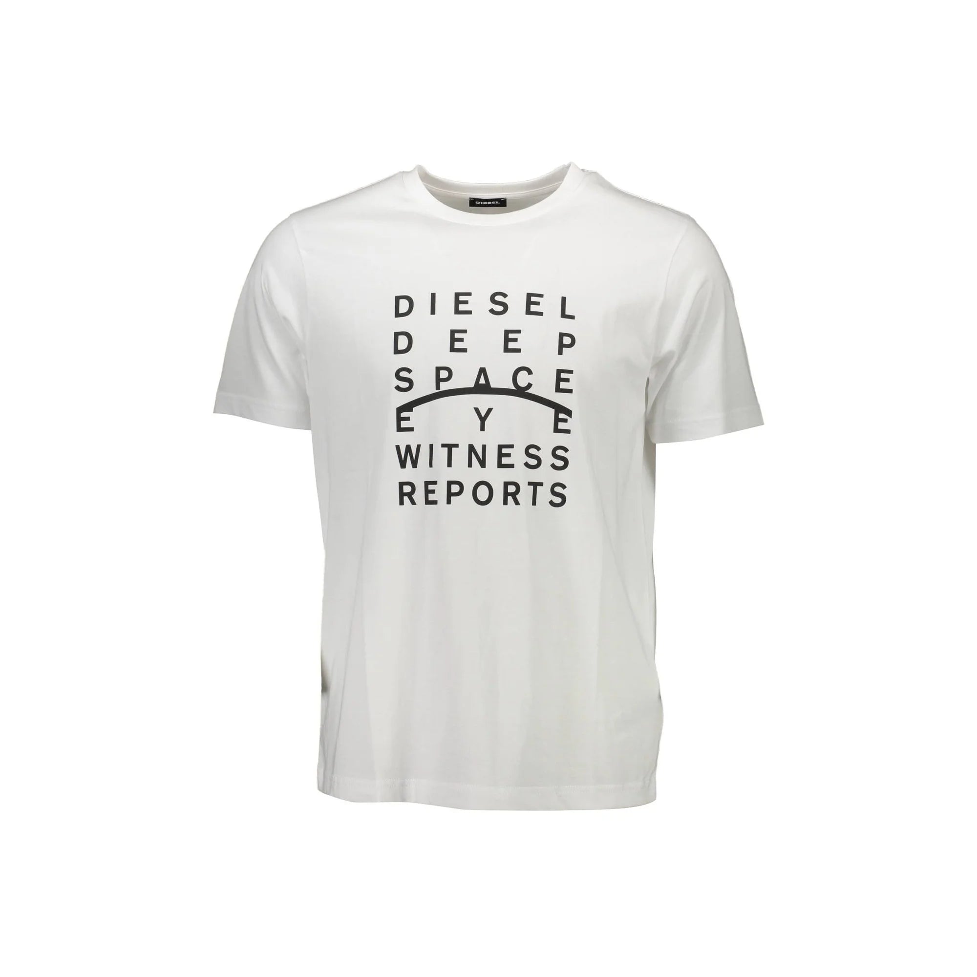 DIESEL T-SHIRT MANICHE CORTE UOMO BIANCO