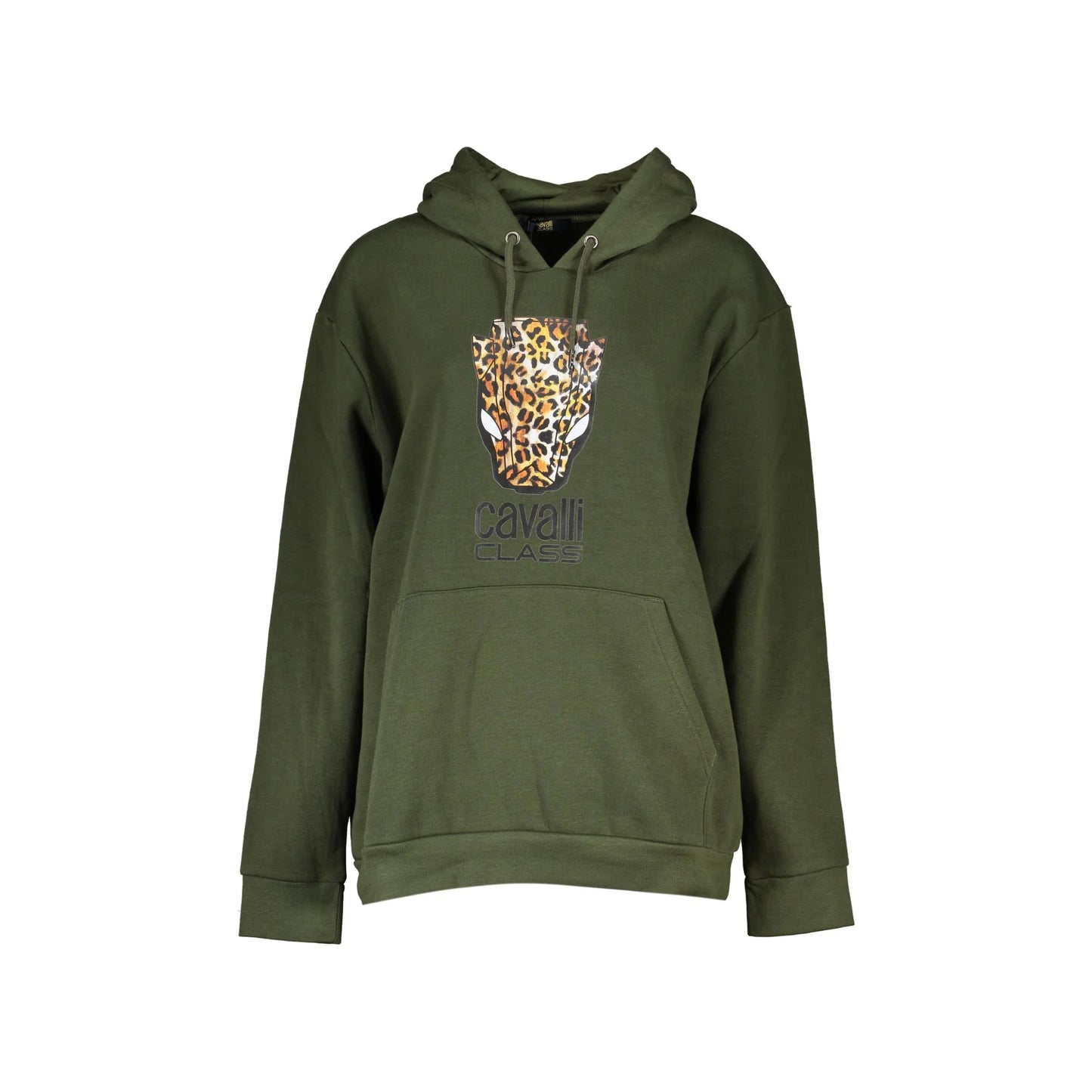 Cavalli Class Felpa Donna Verde con Cappuccio e Logo Felpe - foto prodotto