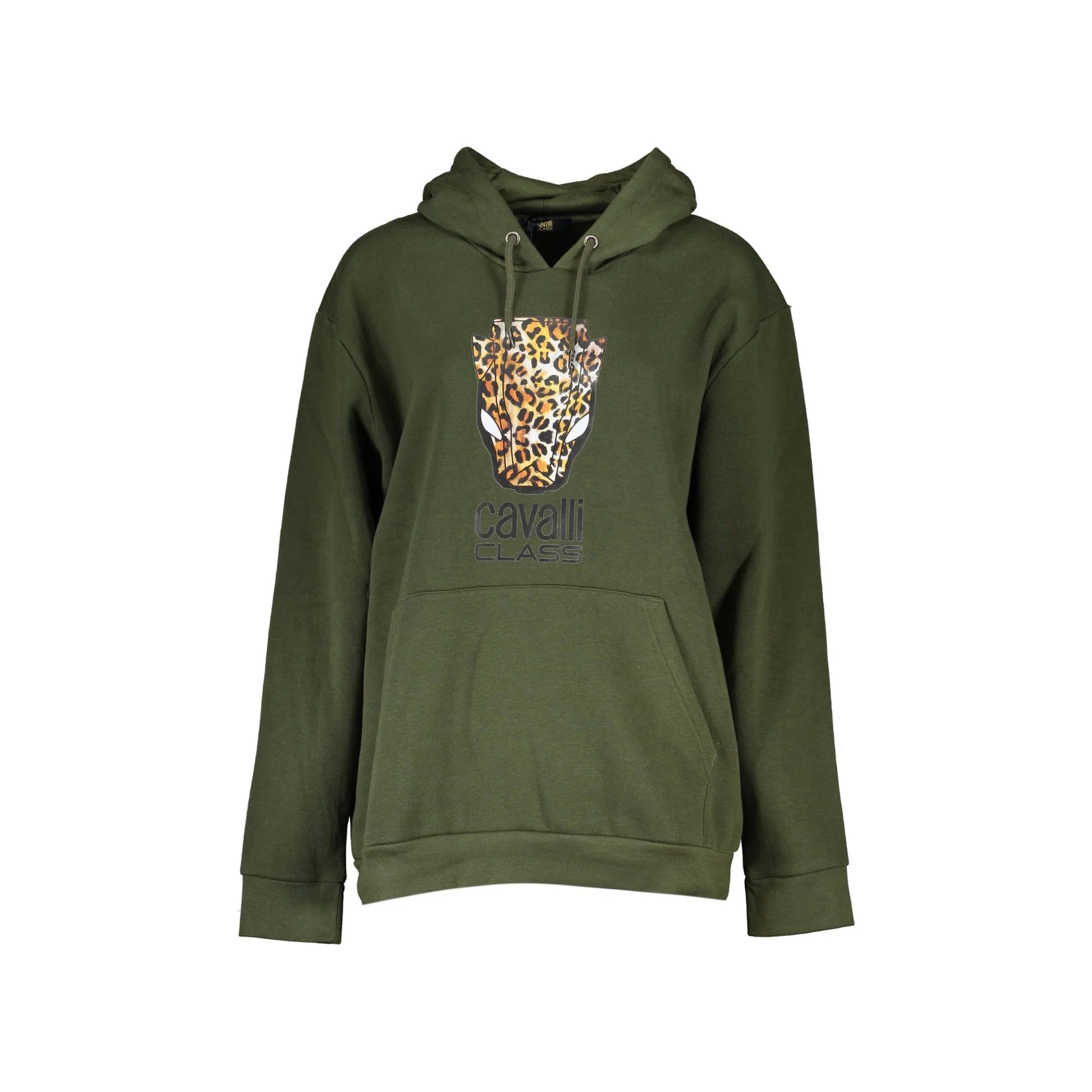 Cavalli Class Felpa Donna Verde con Cappuccio e Logo Felpe - foto prodotto