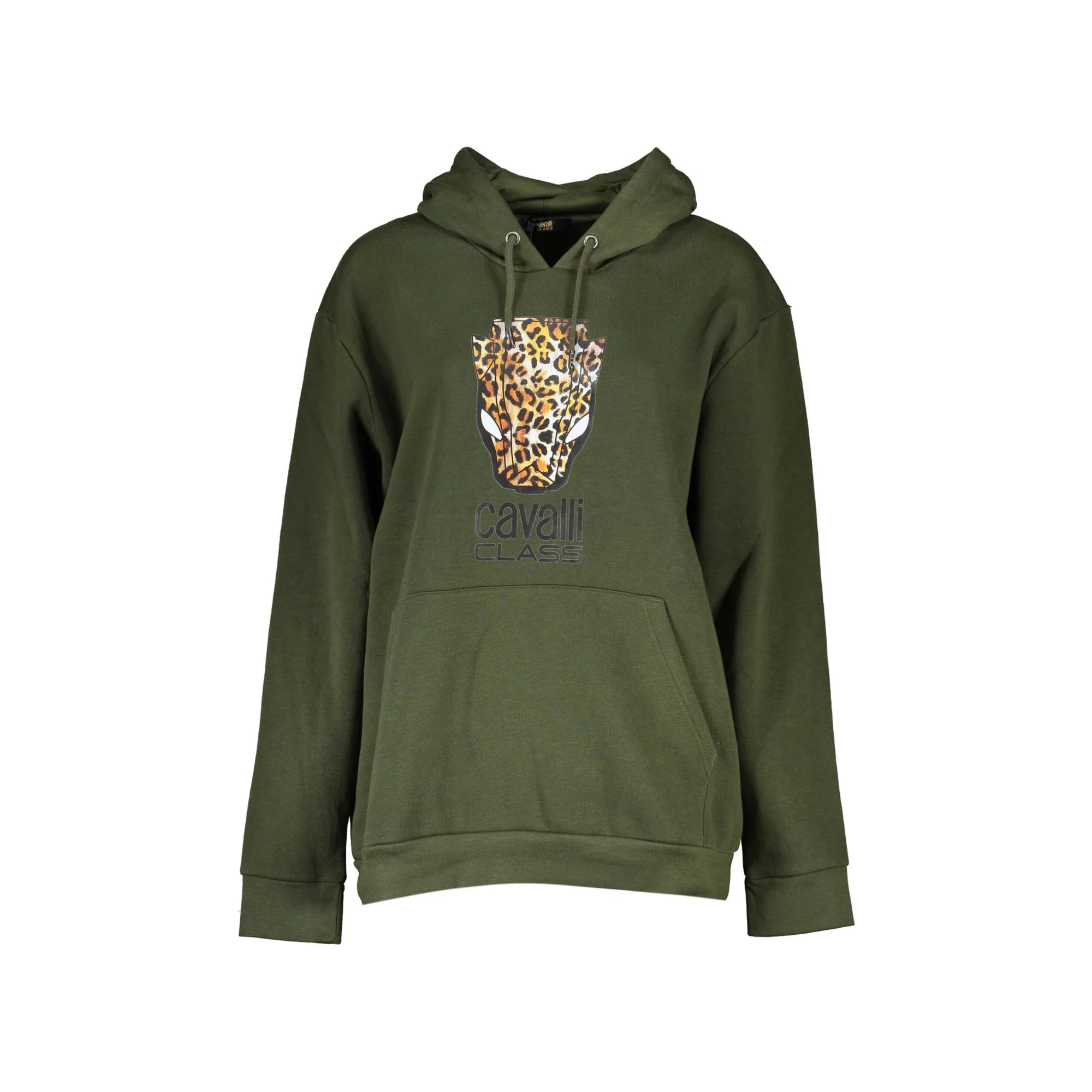 Cavalli Class Felpa Donna Verde con Cappuccio e Logo Felpe - foto prodotto