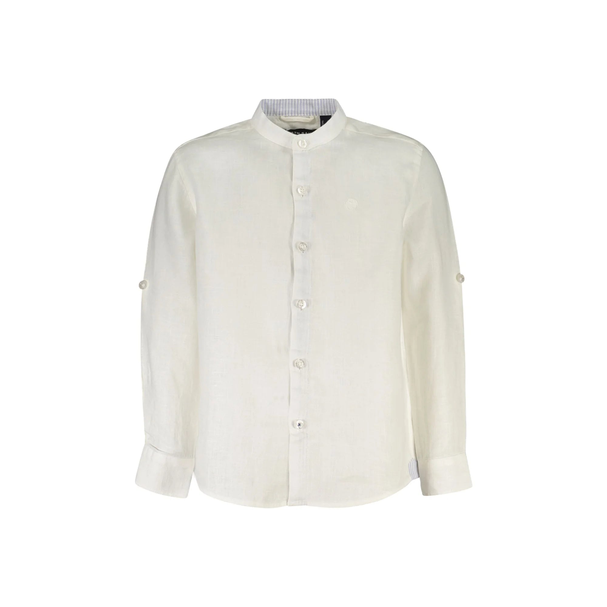 North Sails Camicia Maniche Lunghe Bambino Bianca Ricamo Camicie Bianco - foto prodotto