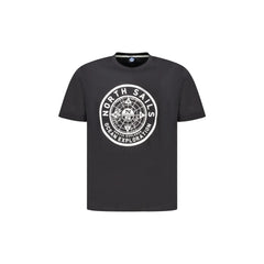 North Sails T-Shirt Maniche Corte Uomo Nera Stampa Logo