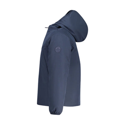 North Sails Giubbotto Bambino Blu con Cappuccio Water Resistant Logo Giubbotti e Giacche unisex - vista 3