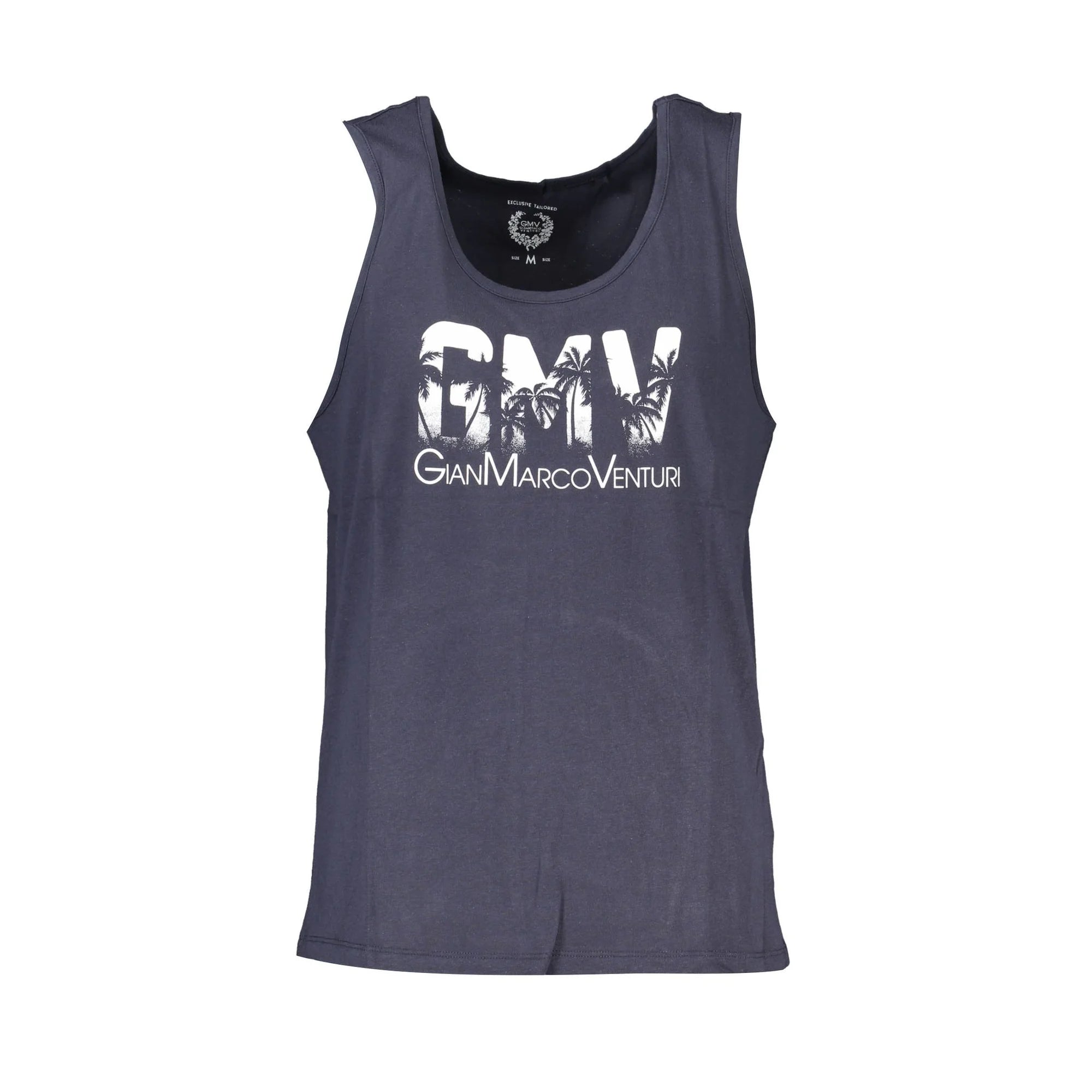 Gian Marco Venturi Canotta Uomo Blu Stampa Logo Camicie - foto prodotto