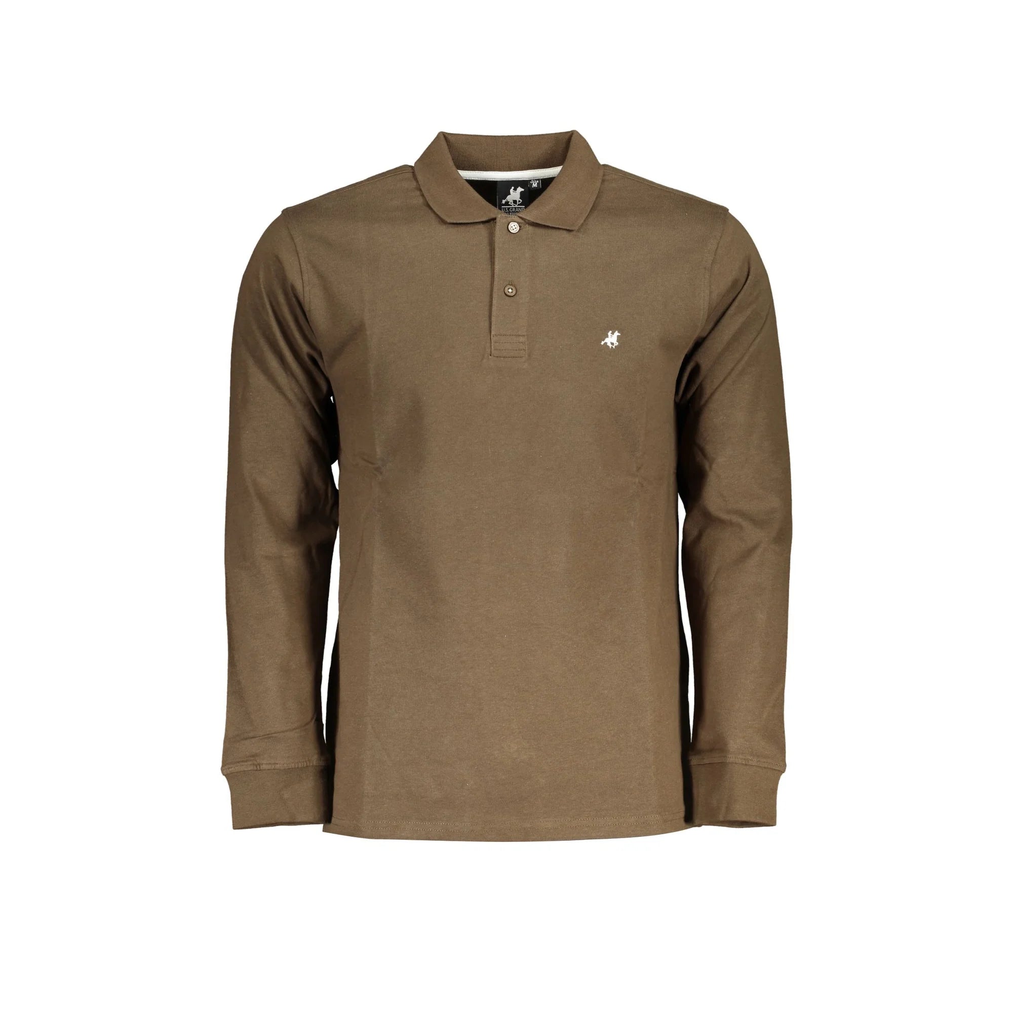 U.S. GRAND POLO MANICHE LUNGHE UOMO MARRONE