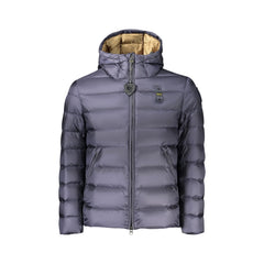 Blauer Giubbotto Maniche Lunghe Uomo Blu Logo