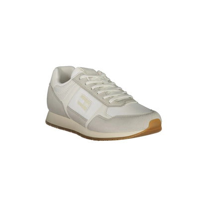 TOMMY HILFIGER Sneakers Uomo Bianche con Lacci e Dettagli a Contrasto bianco - vista 2