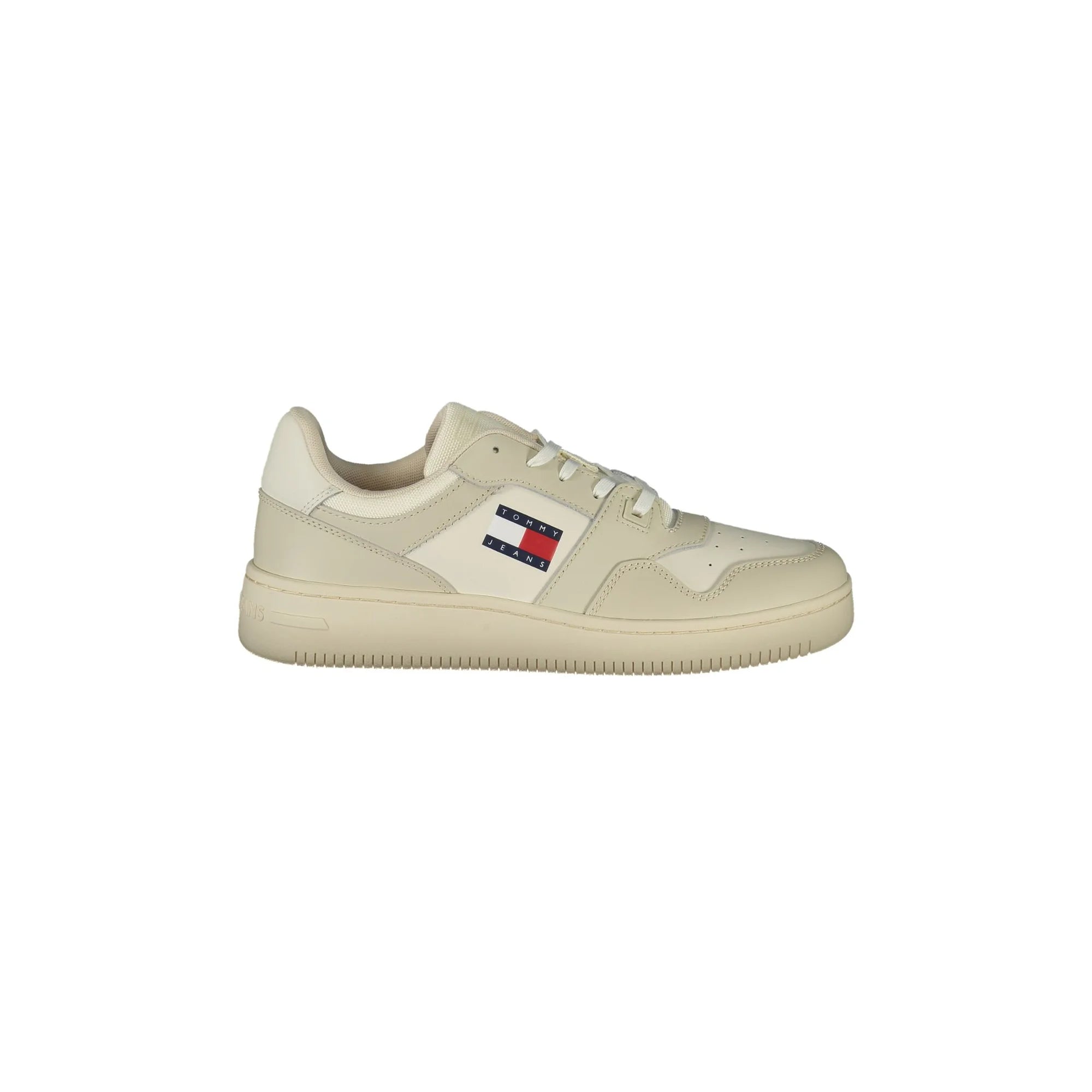 TOMMY HILFIGER Scarpe Sneakers Uomo Beige con Plantare Removibile e Dettagli a Contrasto - foto prodotto