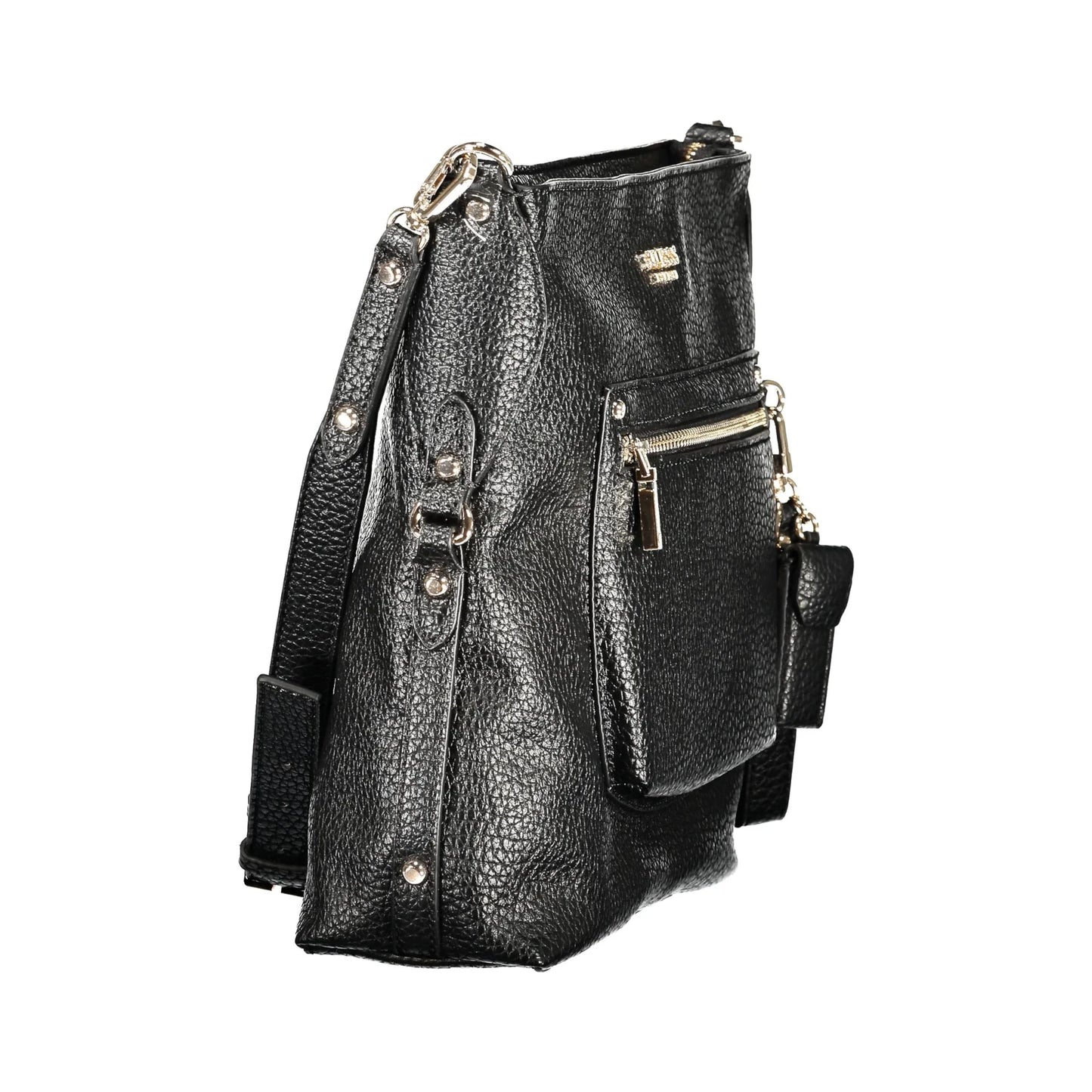 Guess Jeans Borsa a Tracolla Donna Nera Logo Borse nero - vista 3
