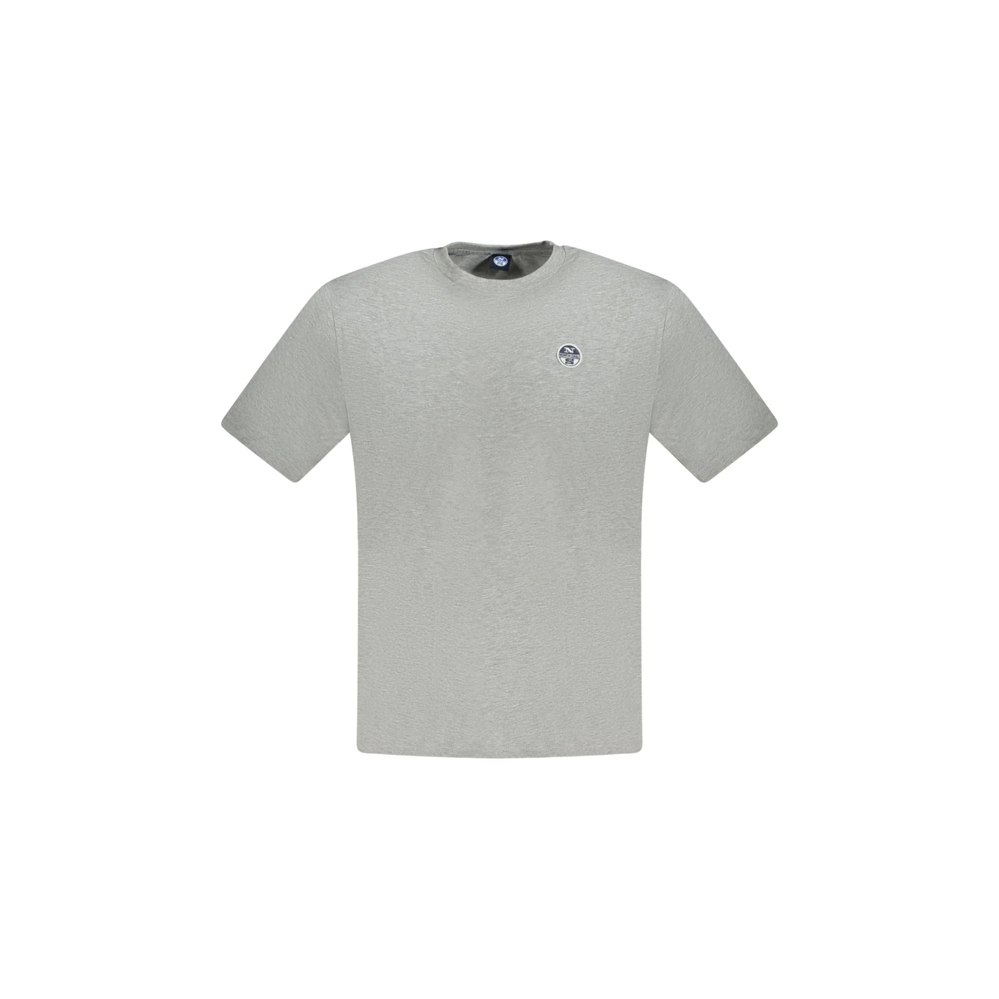 North Sails T-Shirt Maniche Corte Uomo Grigia Logo Grigio - foto prodotto