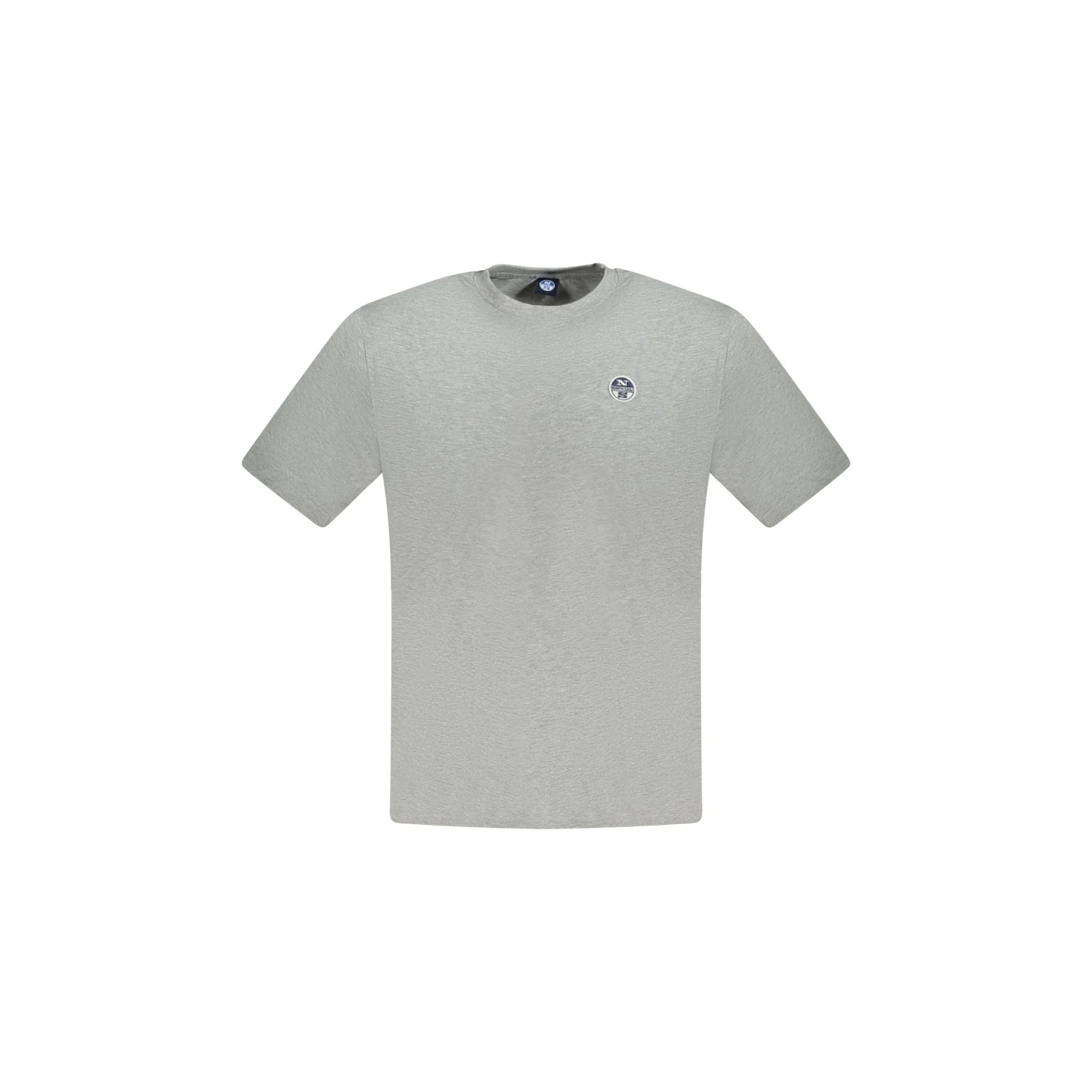 North Sails T-Shirt Maniche Corte Uomo Grigia Logo Grigio - foto prodotto